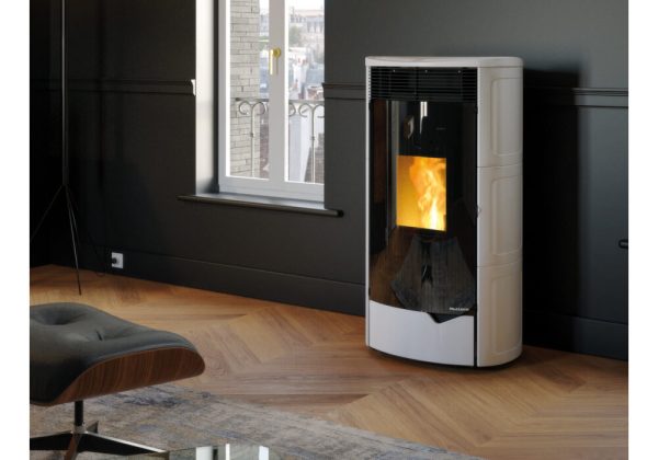 Palazzetti Nadine TC 13kW - Matt White Ceramic