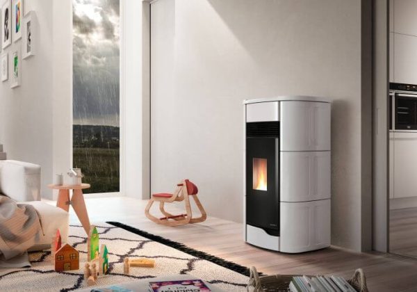 Palazzetti Pellet stove Ecofire Anna 9 air - Beige Ceramic