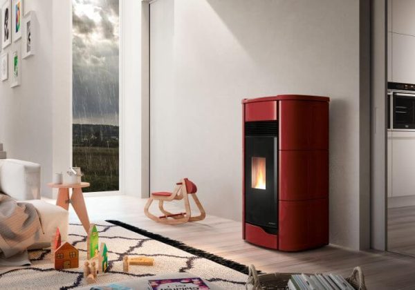 Palazzetti Anna 12kw - Burgundy Ceramic